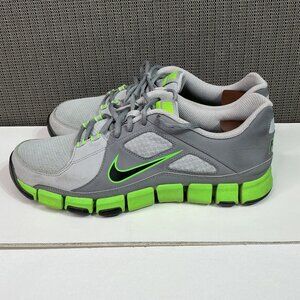 Nike Flex 2012 Run Mens Athletic Shoes Gray & Neon Green Size 10